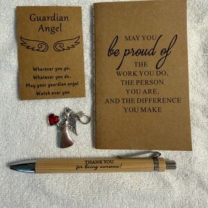 Guardian Angel Gift Set with Pen and Notebook